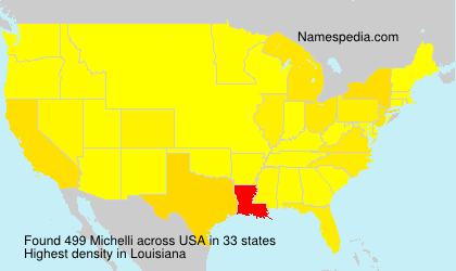 Surname Michelli in USA Surname Michelli in USA