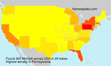 Surname Michetti in USA Surname Michetti in USA