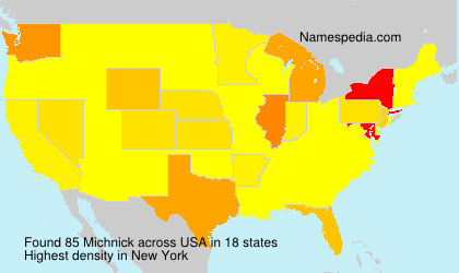 Surname Michnick in USA Surname Michnick in USA