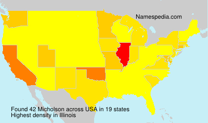 Surname Micholson in USA Surname Micholson in USA