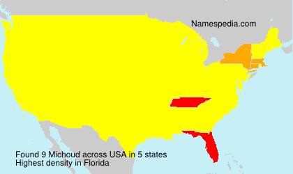 Surname Michoud in USA Surname Michoud in USA