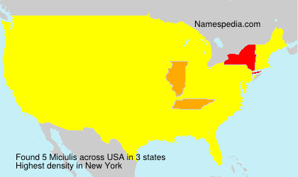Surname Miciulis in USA Surname Miciulis in USA