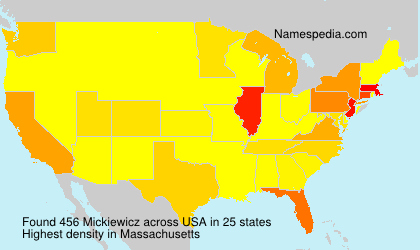 Surname Mickiewicz in USA Surname Mickiewicz in USA