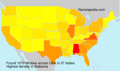 Surname Mickles in USA Surname Mickles in USA