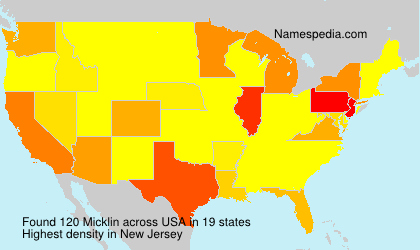 Surname Micklin in USA Surname Micklin in USA