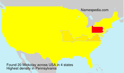 Surname Mickolay in USA Surname Mickolay in USA