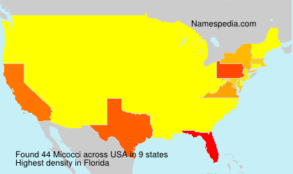 Surname Micocci in USA Surname Micocci in USA