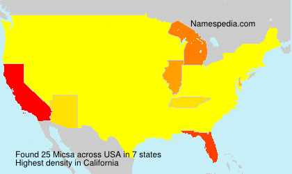Surname Micsa in USA Surname Micsa in USA