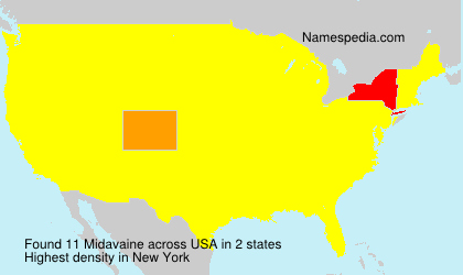 Surname Midavaine in USA Surname Midavaine in USA