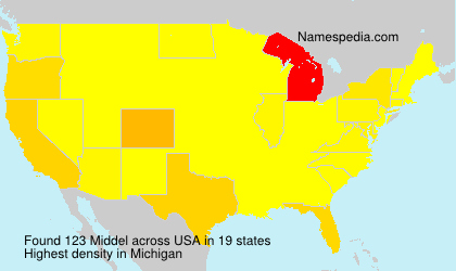 Surname Middel in USA Surname Middel in USA