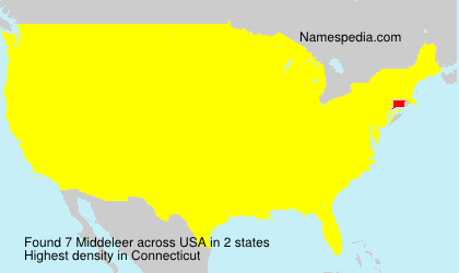 Surname Middeleer in USA Surname Middeleer in USA