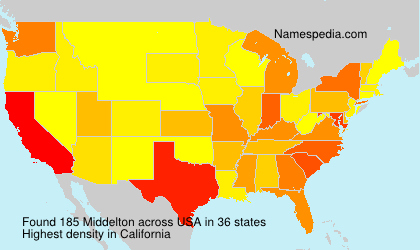 Surname Middelton in USA Surname Middelton in USA