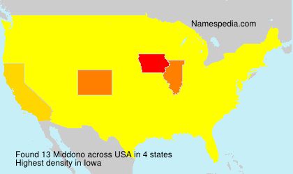 Surname Middono in USA Surname Middono in USA