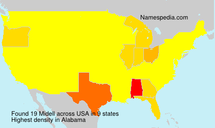 Surname Midell in USA Surname Midell in USA