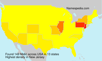 Surname Midiri in USA Surname Midiri in USA