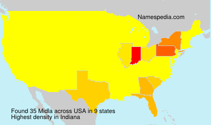 Surname Midla in USA Surname Midla in USA