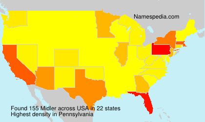 Surname Midler in USA Surname Midler in USA