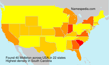 Surname Midleton in USA Surname Midleton in USA