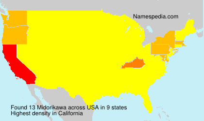Surname Midorikawa in USA Surname Midorikawa in USA