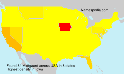 Surname Midtgaard in USA Surname Midtgaard in USA