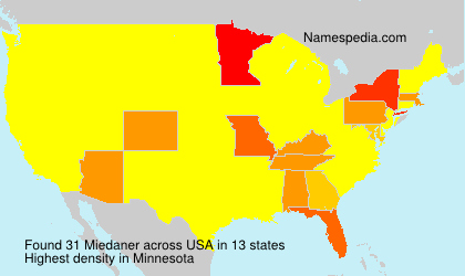 Surname Miedaner in USA Surname Miedaner in USA