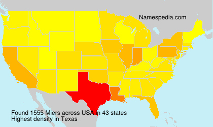 Surname Miers in USA Surname Miers in USA