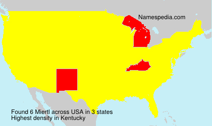 Surname Miertl in USA Surname Miertl in USA