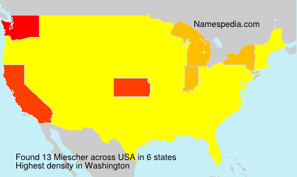 Surname Miescher in USA Surname Miescher in USA