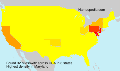Surname Miesowitz in USA Surname Miesowitz in USA