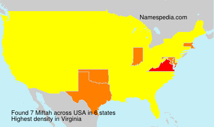 Surname Miftah in USA Surname Miftah in USA