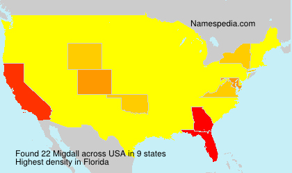 Surname Migdall in USA Surname Migdall in USA