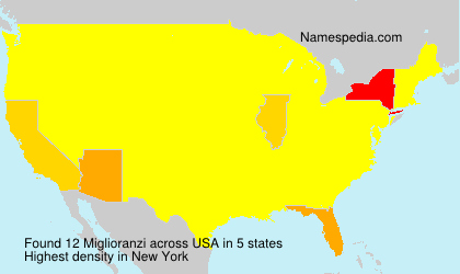 Surname Miglioranzi in USA Surname Miglioranzi in USA