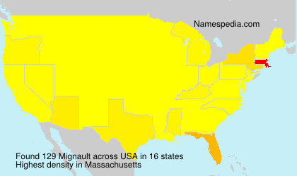 Surname Mignault in USA Surname Mignault in USA