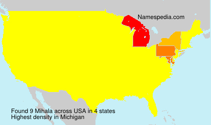Surname Mihala in USA Surname Mihala in USA