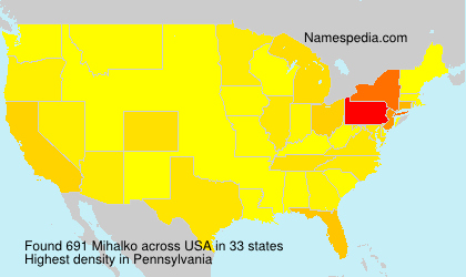 Surname Mihalko in USA Surname Mihalko in USA
