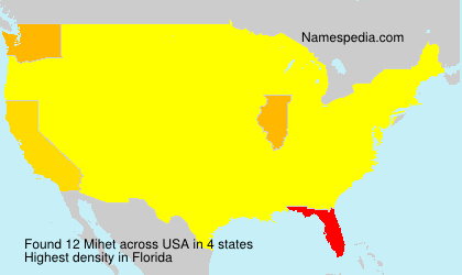Surname Mihet in USA Surname Mihet in USA