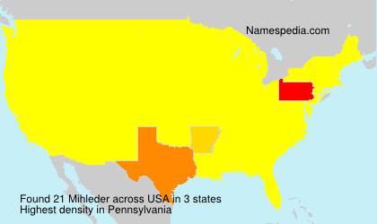 Surname Mihleder in USA Surname Mihleder in USA