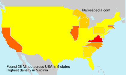 Surname Mihoc in USA Surname Mihoc in USA