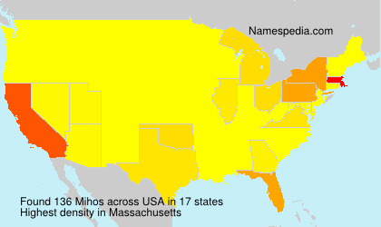 Surname Mihos in USA Surname Mihos in USA