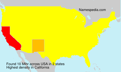 Surname Mihr in USA Surname Mihr in USA