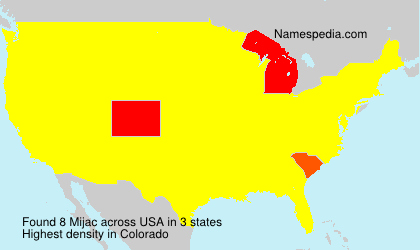 Surname Mijac in USA Surname Mijac in USA