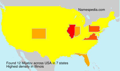 Surname Mijatov in USA Surname Mijatov in USA