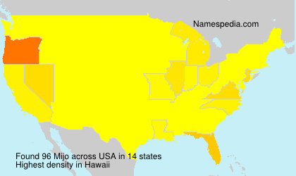 Surname Mijo in USA Surname Mijo in USA