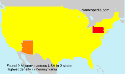 Surname Mijocevic in USA Surname Mijocevic in USA