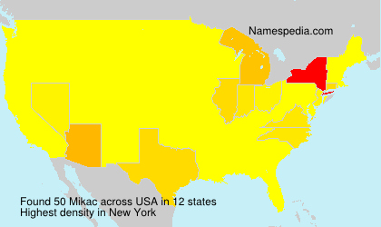 Surname Mikac in USA Surname Mikac in USA