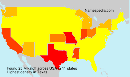 Surname Mikaloff in USA Surname Mikaloff in USA