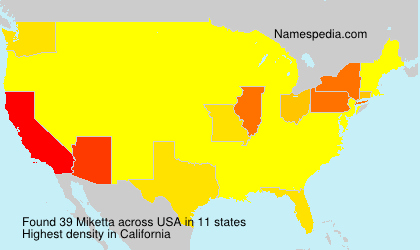 Surname Miketta in USA Surname Miketta in USA