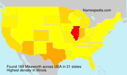 Surname Mikeworth in USA