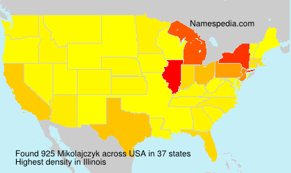 Surname Mikolajczyk in USA Surname Mikolajczyk in USA