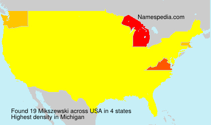 Surname Mikszewski in USA Surname Mikszewski in USA